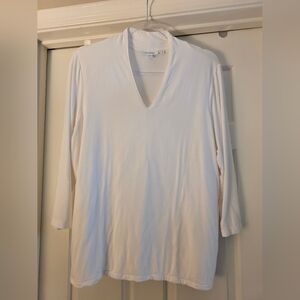 VGUC Chico's Alabaster 3/4 Sleeve V-Neck Tunic